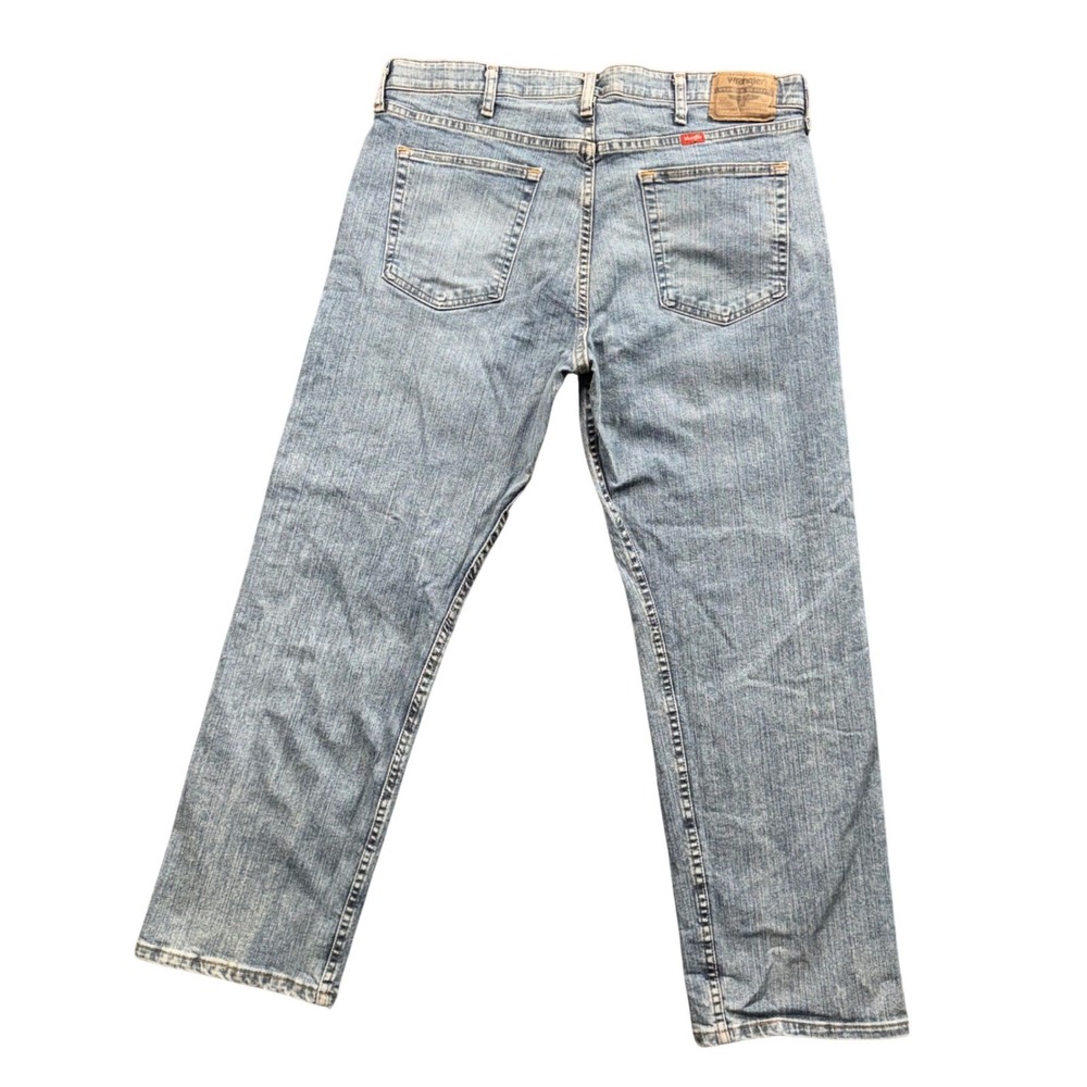 Wrangler Relaxed Fit Jeans Mens 34x29 (36X29) Light Denim Stretch Workwear‎ - Picture 2 of 9